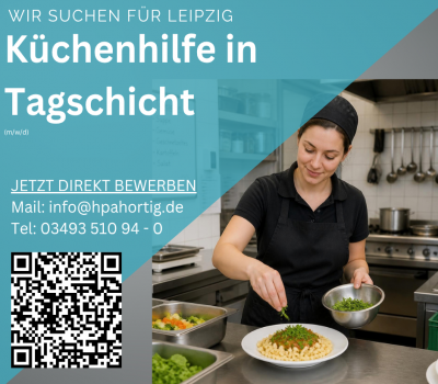Küchenhilfe (m/w/d) in Tagschicht in Leipzig gesucht 