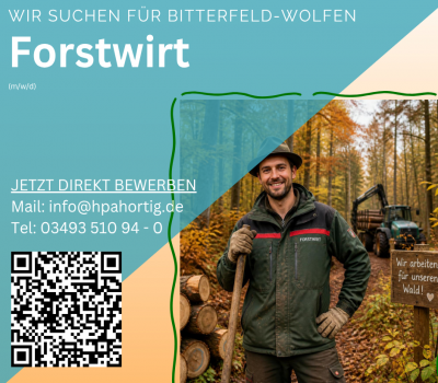 Forstwirt (m/w/d) für Bitterfeld-Wolfen gesucht
