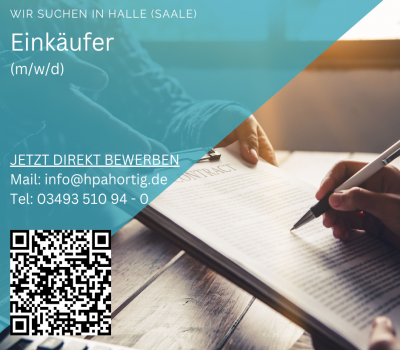 Einkäufer (m/w/d) für Halle (Saale) gesucht - ab 3.200 €