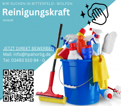 Reinigungskräfte (m/w/d) für Bitterfeld-Wolfen gesucht in Tagschicht