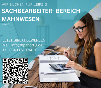 Sachbearbeiter (m/w/d) im Bereich Mahnwesen für Leipzig gesucht 