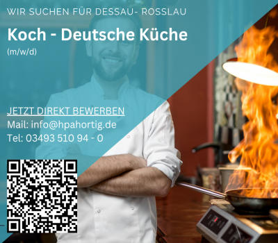 Koch (m/w/d) für Dessau-Roßlau gesucht