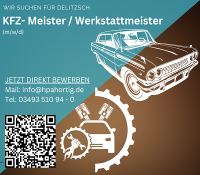 KFZ- Meister / Werkstattmeister (m/w/d) für Delitzsch gesucht 