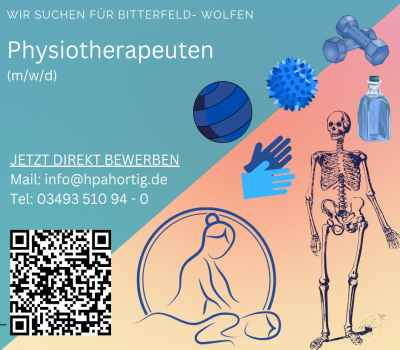 Physiotherapeut (m/w/d) für Bitterfeld- Wolfen gesucht 