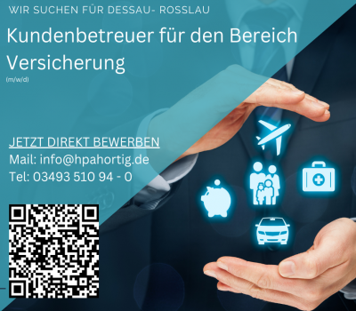 Kundenbetreuer- Bereich Versicherung in Dessau- Roßlau gesucht 
