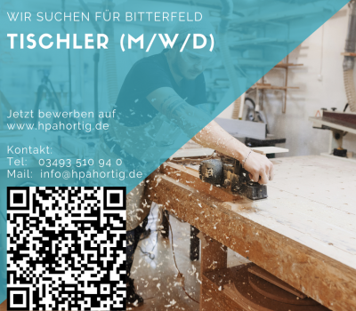Tischler (m/w/d) Werkstatt - Bitterfeld - ab 18,00 €