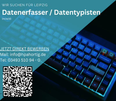Datenerfasser (m/w/d) in Leipzig gesucht 