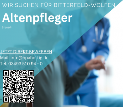 Altenpfleger (m/w/d) für eine Pflegeeinrichtung gesucht - ab 4.000 € Brutto - 2-Schichtsystem