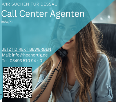 Call Center Agenten (m/w/d) für Dessau gesucht 