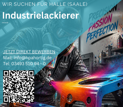 Industrielackierer (m/w/d) für Halle (Saale) gesucht - ab 3.000 €