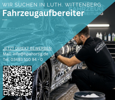 Fahrzeugaufbereiter (m/w/d) für Lutherstadt Wittenberg gesucht