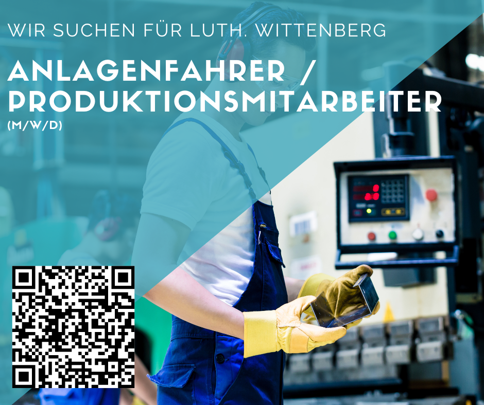 Anlagenfahrer / Produktionskraft (m/w/d) - Luth. Wittenberg - 2 Schichtsystem - ab 16 €