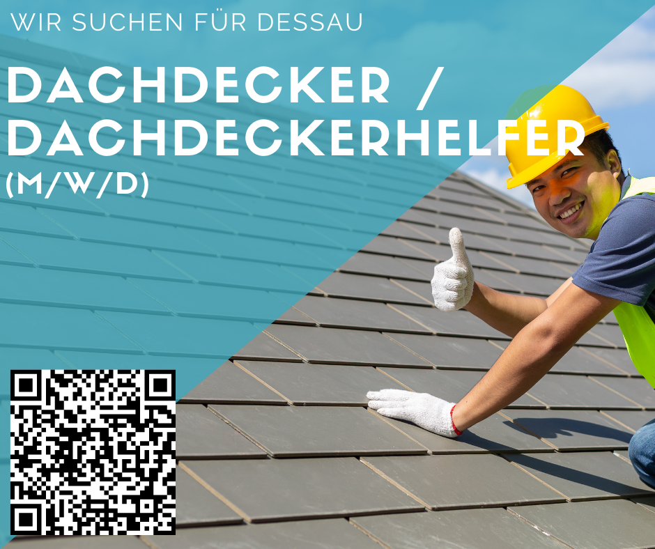 Dachdecker/in / Dachdeckerhelfer/in für Dessau gesucht