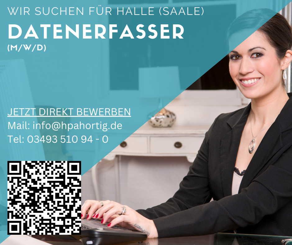 Datenerfasser (m/w/d) für Halle (Saale) gesucht