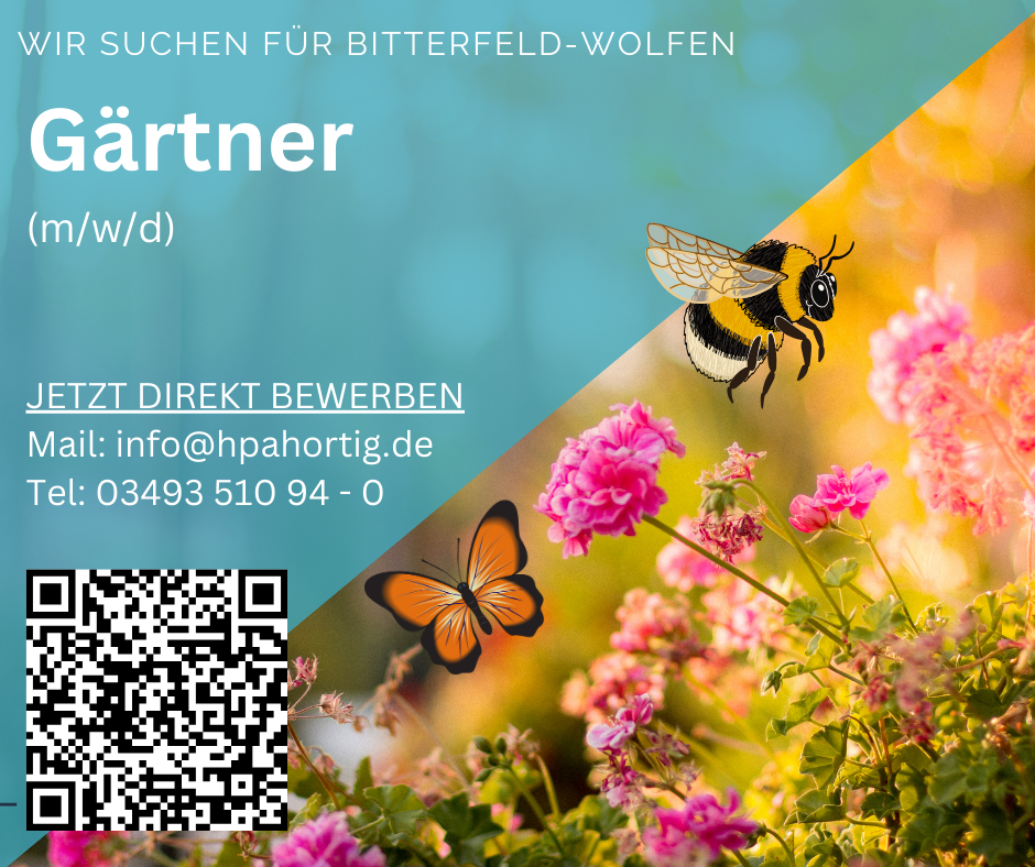 Gärtner (m/w/d) in Bitterfeld- Wolfen gesucht