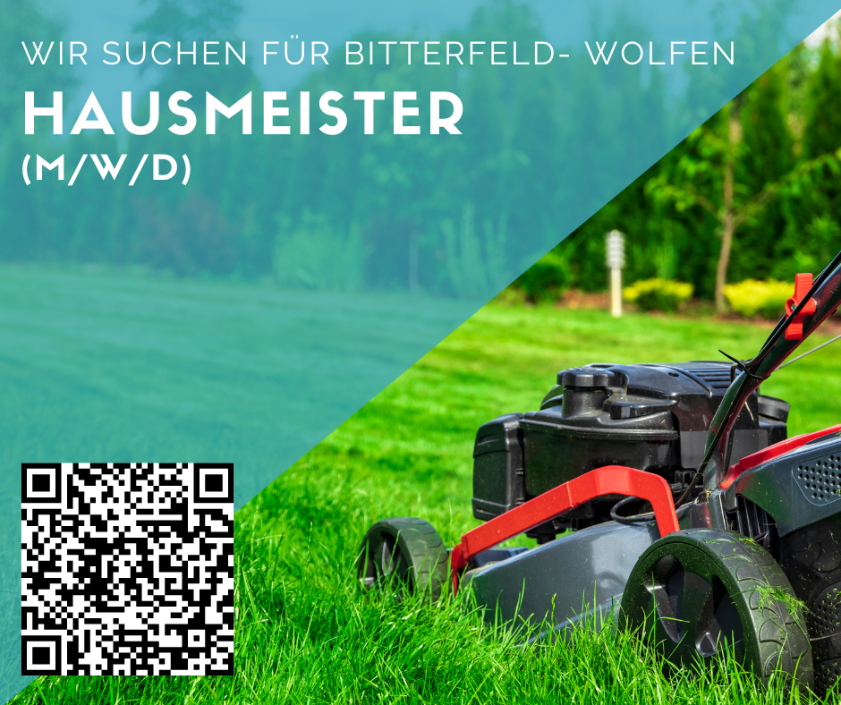 Hausmeister (m/w/d) für Bitterfeld- Wolfen gesucht