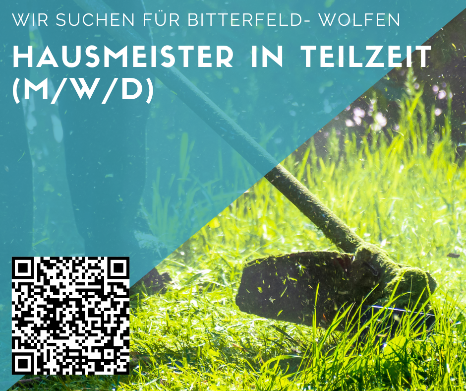 Hausmeister/in für Bitterfeld- Wolfen gesucht - Teilzeit-