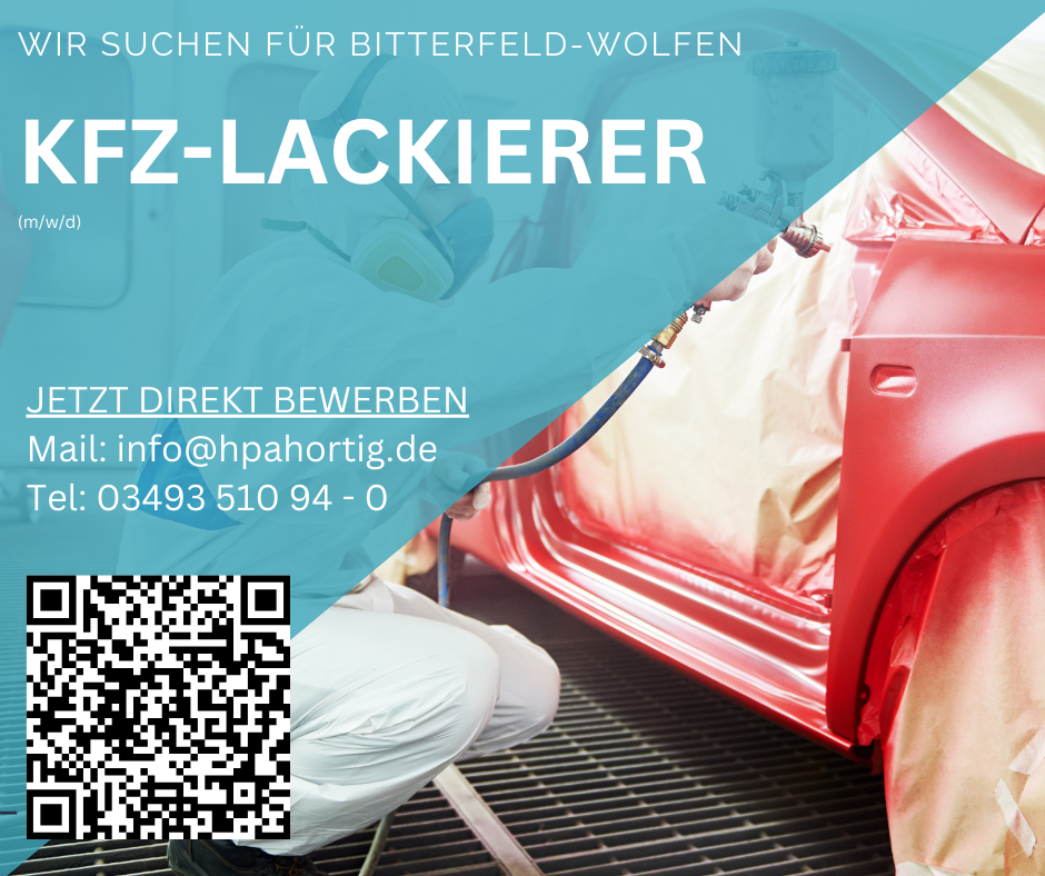 KFZ-Lackierer (m/w/d) - Bitterfeld-Wolfen - ab 3.500,- €