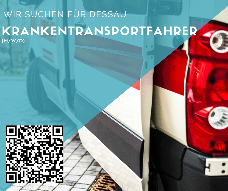 Krankentransportfahrer (m/w/d) für Dessau gesucht - Vollzeit oder Teilzeit-