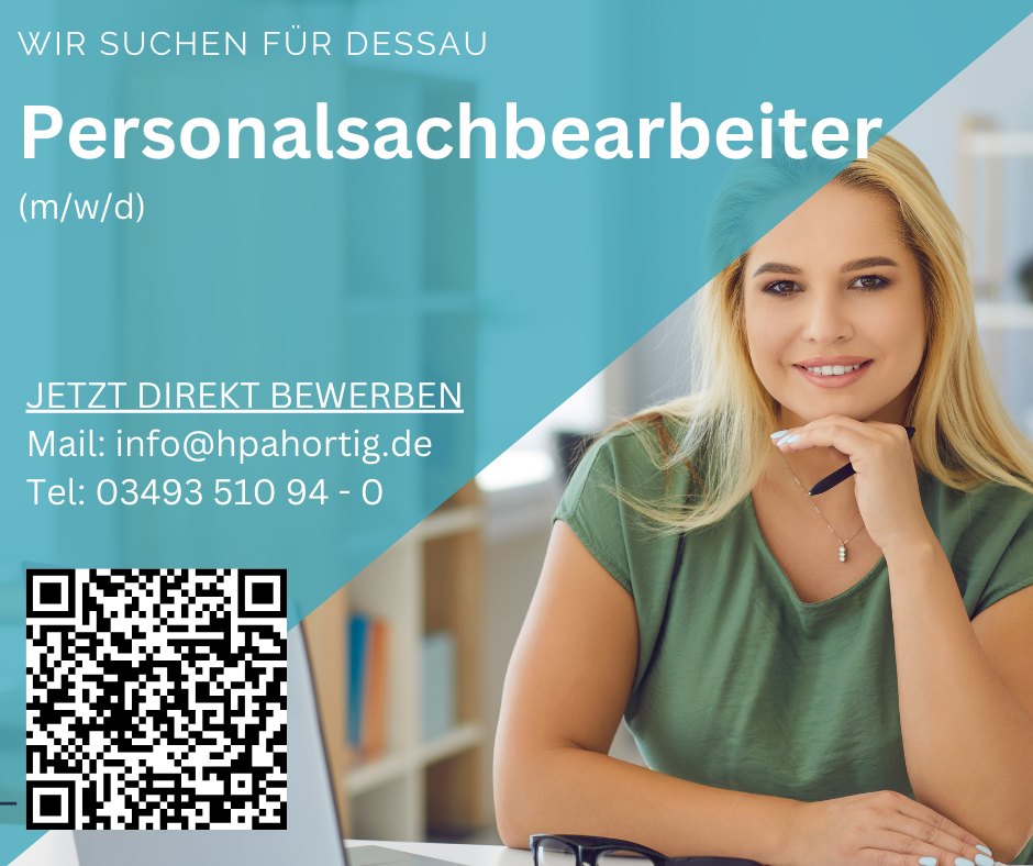Personalsachbearbeiter (m/w/d) für Dessau