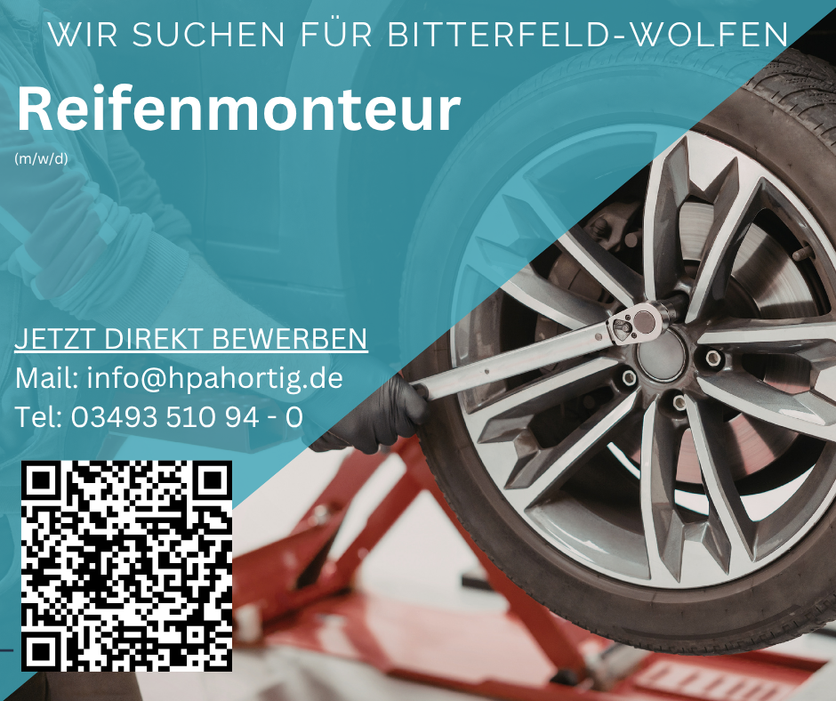 Reifenmonteur (m/w/d) - Bitterfeld-Wolfen - Tagschicht