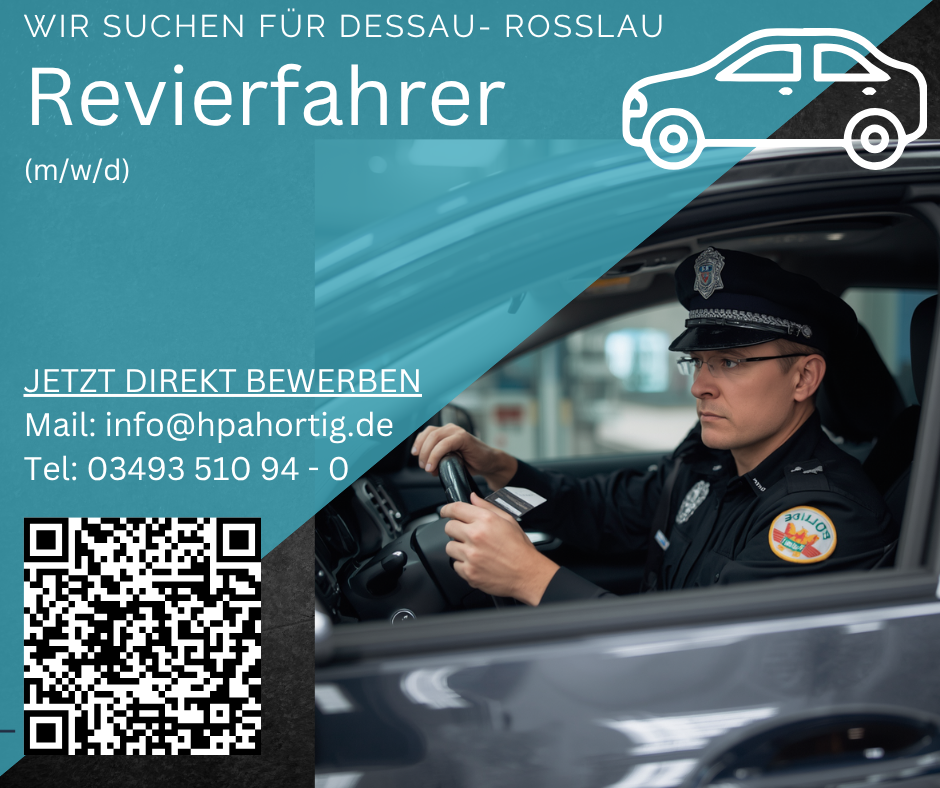 Revierfahrer (m/w/d) für Dessau- Roßlau gesucht