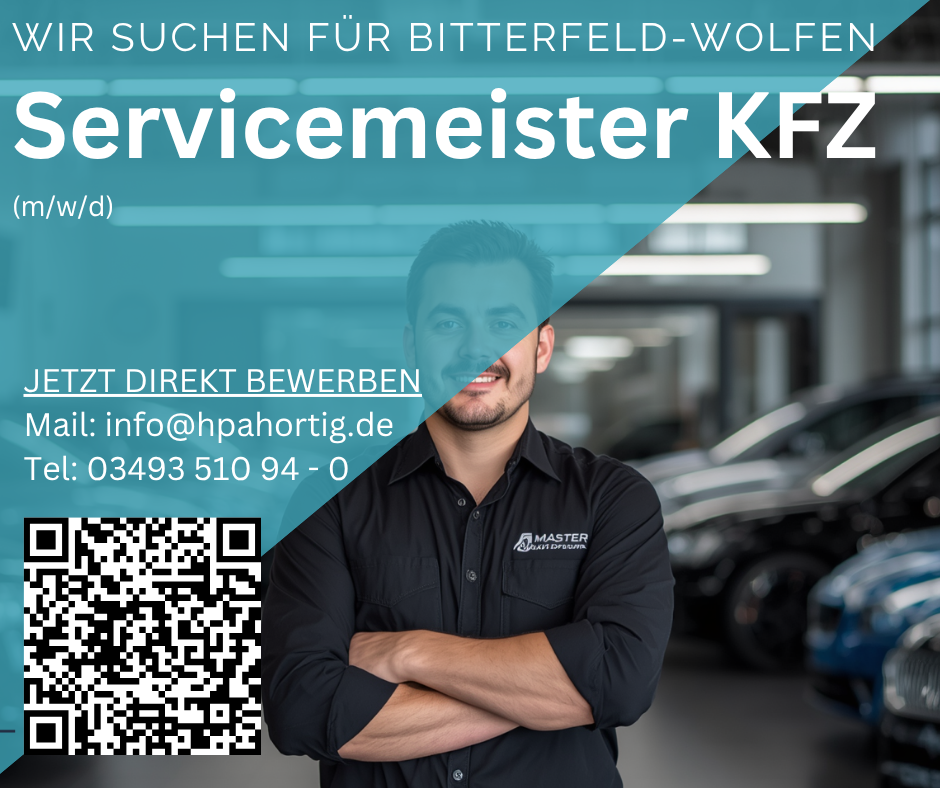 Servicemeister Kfz (m/w/d) - Bitterfeld-Wolfen gesucht - ab 4.500,00 €