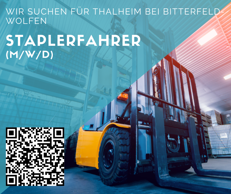 Gabelstaplerfahrer/in für Thalheim bei Bitterfeld- Wolfen gesucht