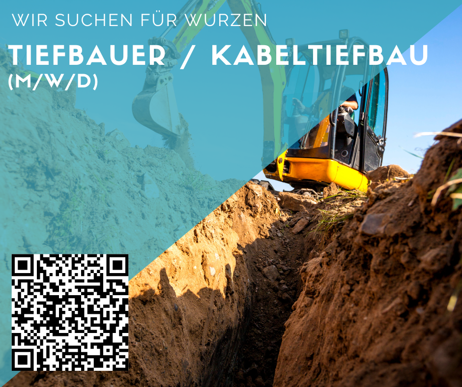 Tiefbauer - Kabeltiefbau (m/w/d) für Wurzen gesucht - TOP Verdienst