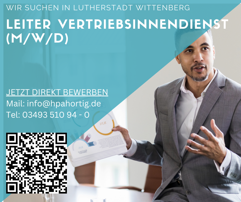 Leitung Vertriebsinnendienst (m/w/d) in Lutherstadt Wittenberg gesucht-