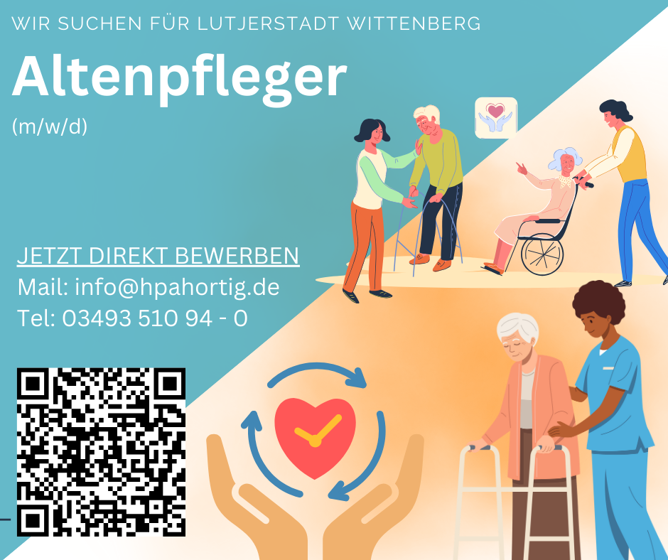 Altenpfleger (m/w/d) für Lutherstadt Wittenberg gesucht