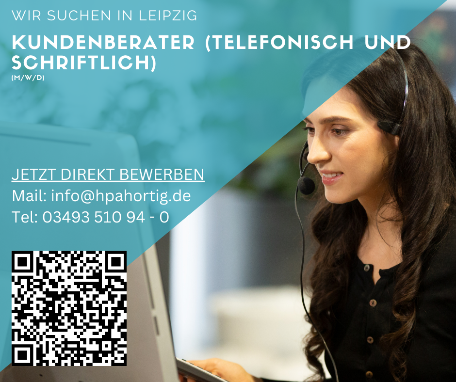 Kundenberater (m/w/d) in Leipzig gesucht- telefonisch & schriftlich-