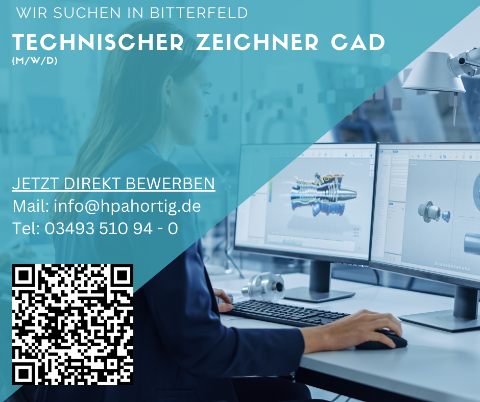Konstrukteur / techn. Zeichner (m/w/d) für Bitterfeld gesucht