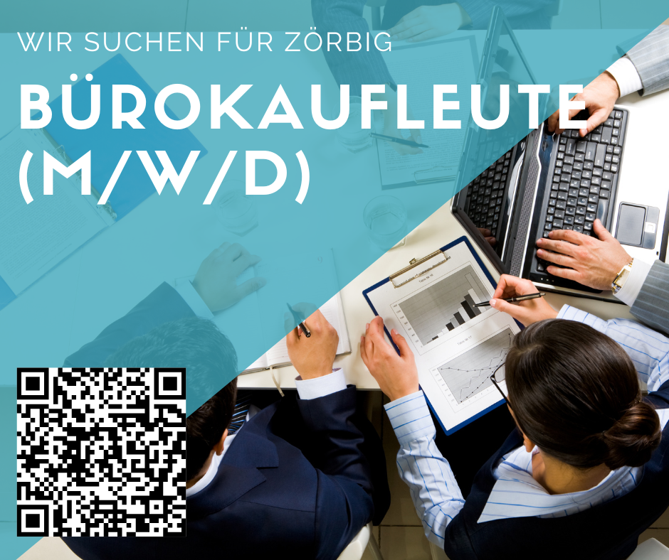 Bürokauffrau/ mann (m/w/d) für Zörbig gesucht
